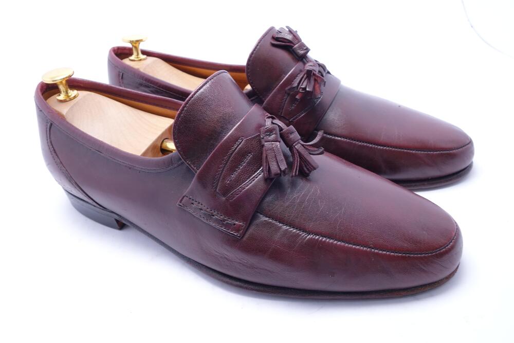 Allen Edmonds Shoes Mens Size 7.5 D Brown Leather Tassel Dress Loafers USA